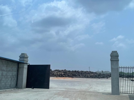 A Chinese-led industrial park near Accra, one of a constellation of Chinese manufacturing enclaves across Ghana.
